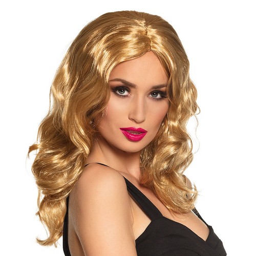 Blonde damen perücke wellen - blonde, /