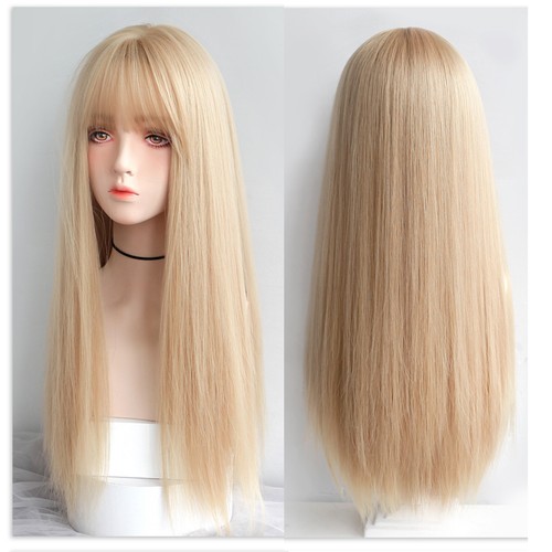 Long straight blond - long,