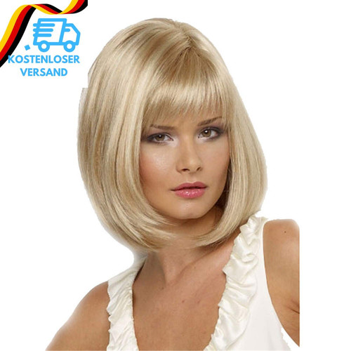 Kurze blonde perücke - kurze,