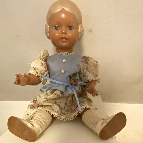 Spielpuppe blondes gerades