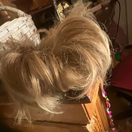 Perücke haarteil in blond - perücke,