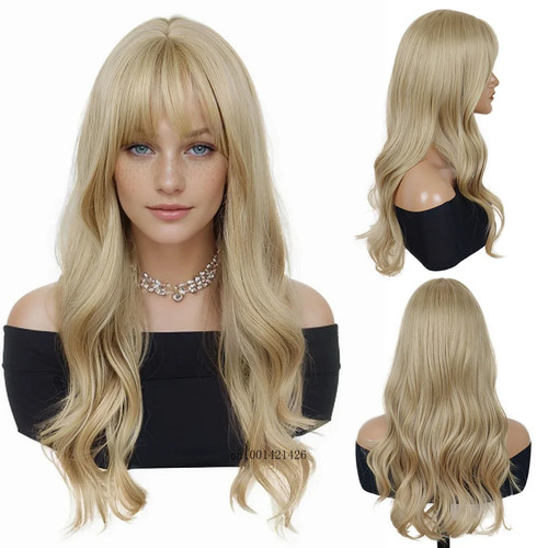 Blond anziehperücke with - blond,