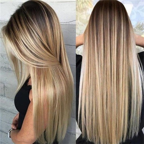 Damen gerade blond - gerade,
