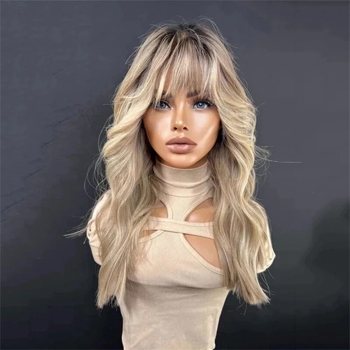 Ombre asch honigblond perücke - asch,