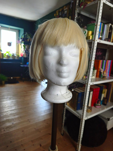 Perücke blond bob glatt mit - blond,